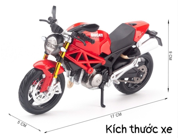 Tem xe PKL  Ducati Monster  thiết kế xám xước đơn giản